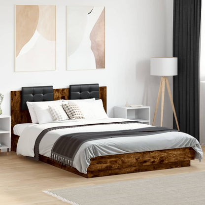 Bed Frame | Smoked oak | Engineered wood, Plywood