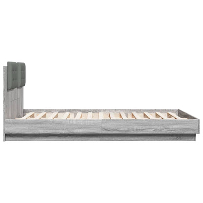 Bed Frame | Grey sonoma | Engineered wood | 120 x 200 cm | Bed Frame
