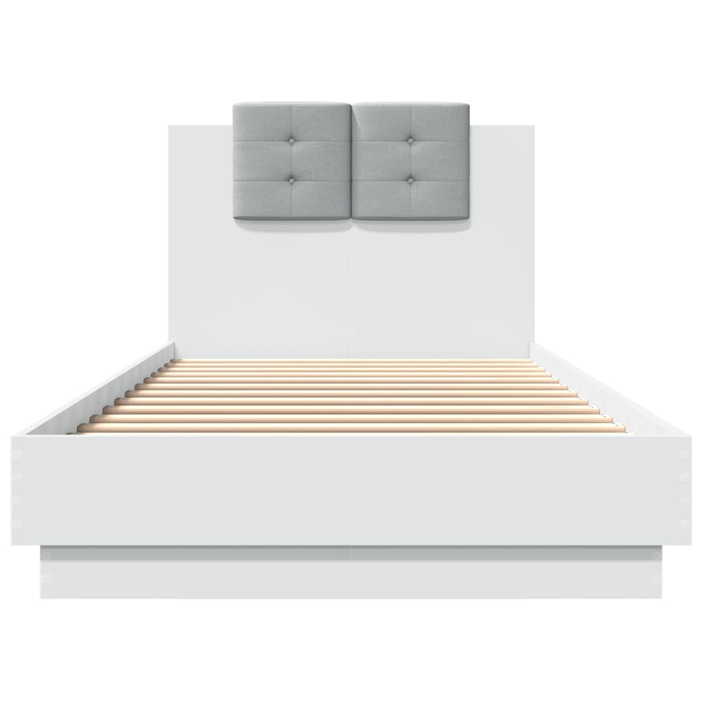 Bed Frame | White | Engineered wood, Plywood | Single Bed