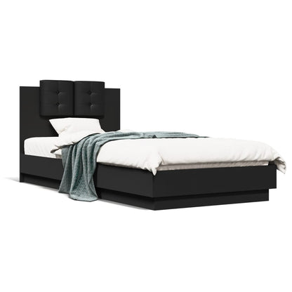 Bed Frame | Black | Engineered wood, Plywood | 100x200 cm | Bed Frame