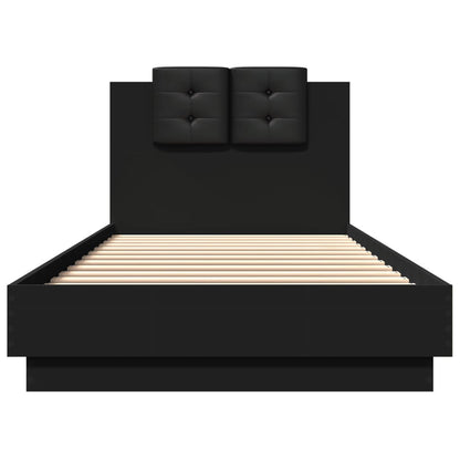 Bed Frame | Black | Engineered wood, Plywood | 100x200 cm | Bed Frame