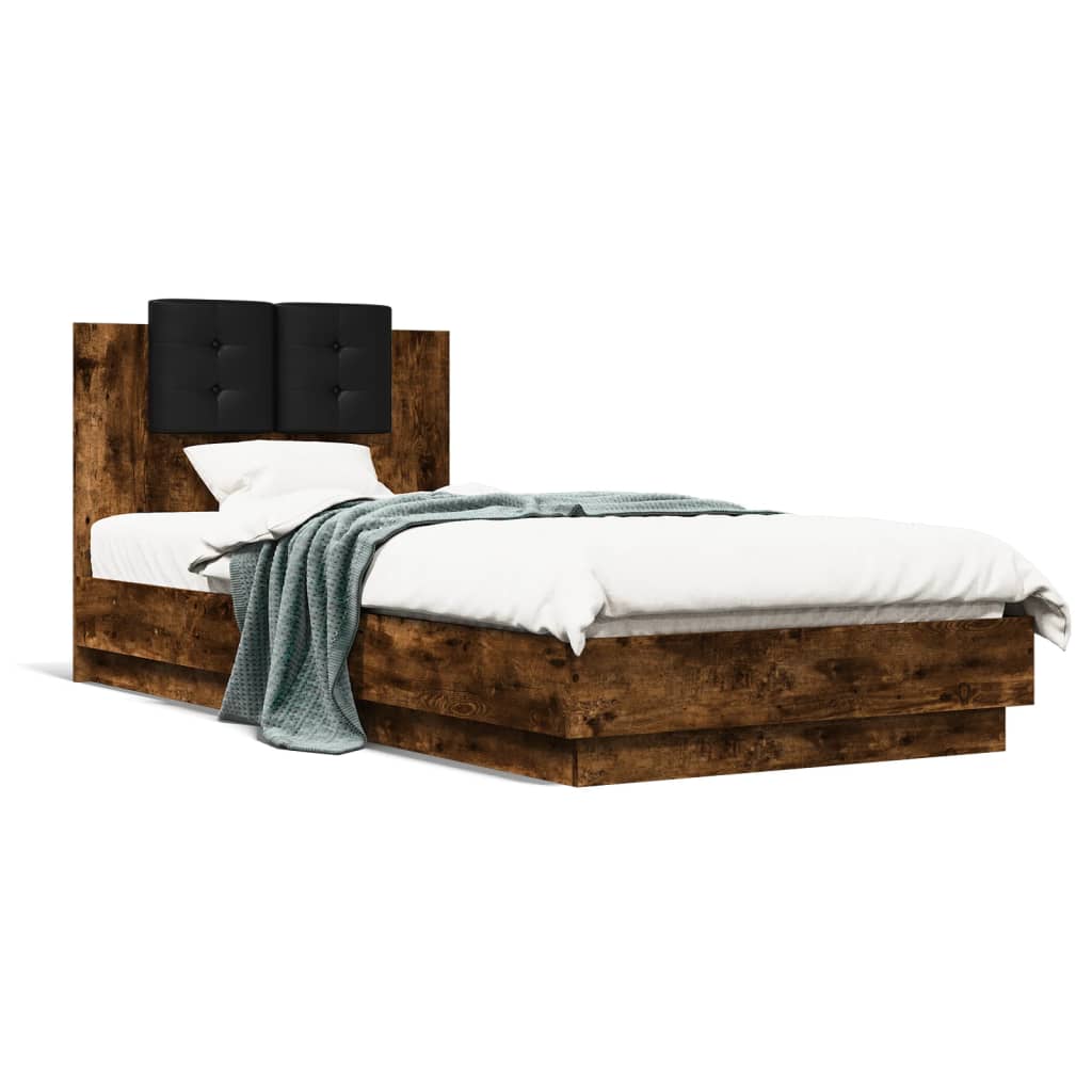 Bed Frame | Smoked Oak | Engineered wood, Plywood | Single | Bed Frame