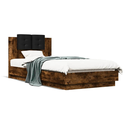Bed Frame | Smoked Oak | Engineered wood, Plywood | Single | Bed Frame
