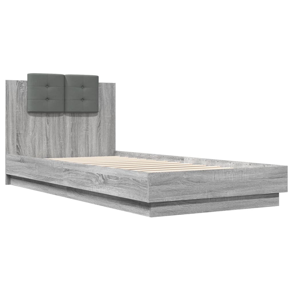 Bed Frame | Grey sonoma | Engineered wood, Plywood | Single | Bed Frame