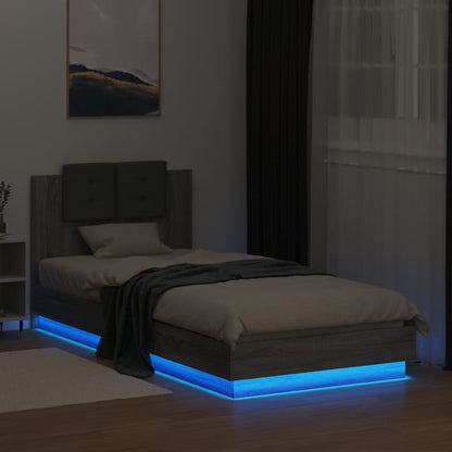 Bed Frame | Grey sonoma | Engineered wood, Plywood | Single | Bed Frame