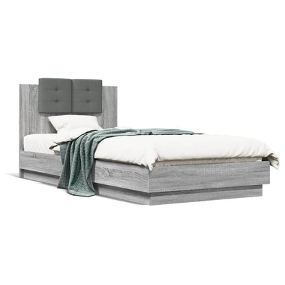 Bed Frame | Grey sonoma | Engineered wood, Plywood | Single | Bed Frame