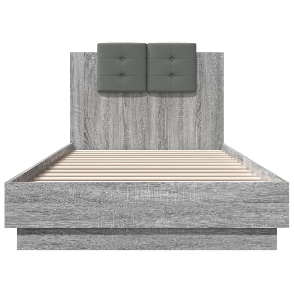 Bed Frame | Grey sonoma | Engineered wood, Plywood | Single | Bed Frame
