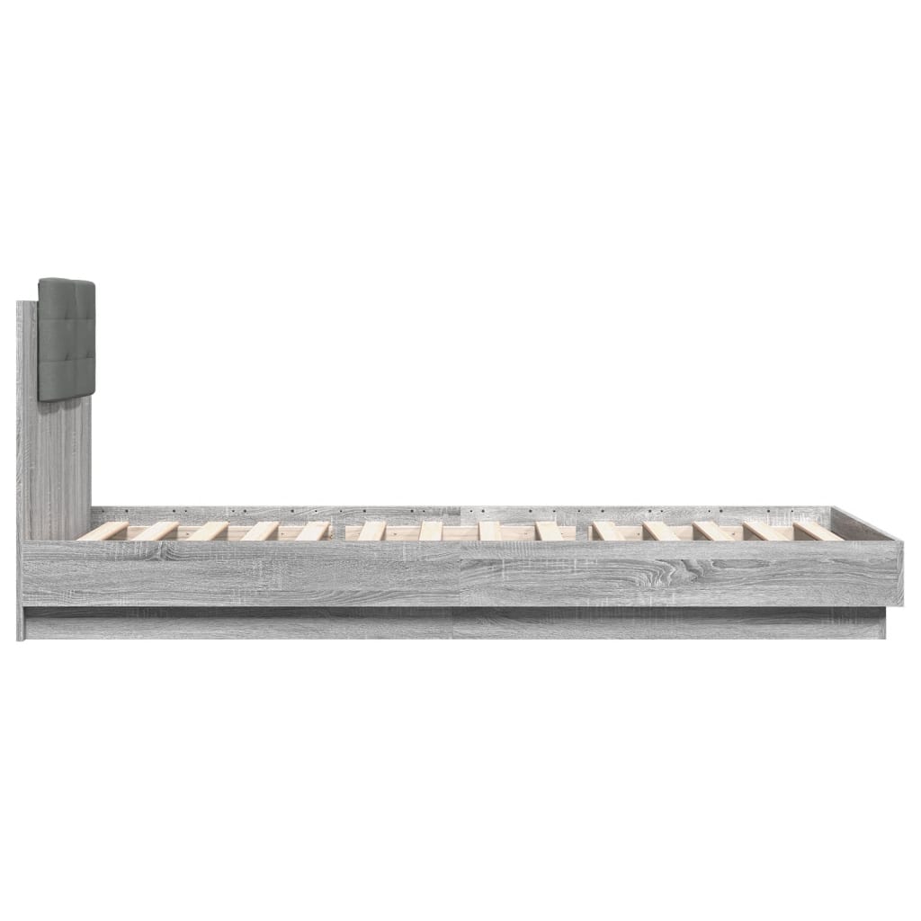 Bed Frame | Grey sonoma | Engineered wood, Plywood | Single | Bed Frame