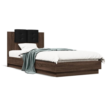 Bed Frame | Brown Oak | Engineered wood | Single | Bed Frame