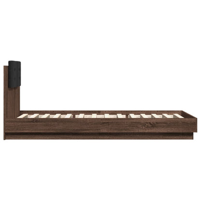 Bed Frame | Brown Oak | Engineered wood | Single | Bed Frame