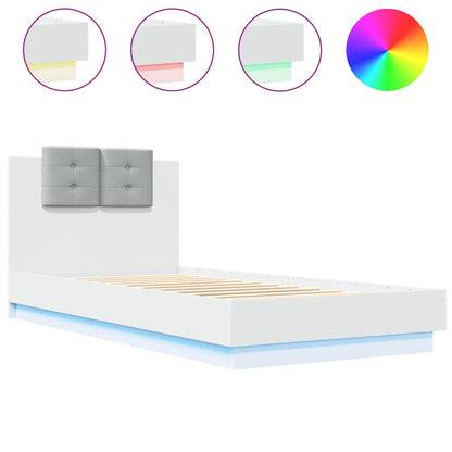 Bed Frame | White | Engineered wood and plywood | Single | Bed Frame