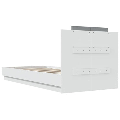 Bed Frame | White | Engineered wood and plywood | Single | Bed Frame
