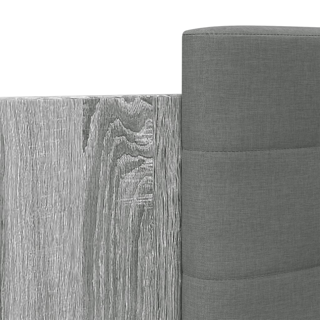 Bed Frame | Grey Sonoma | Engineered wood | 90x200 cm | Bed Frame