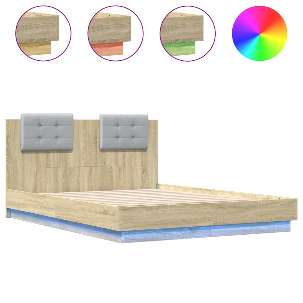 Bed Frame | Sonoma Oak | Engineered wood | Small Double | Bed Frame