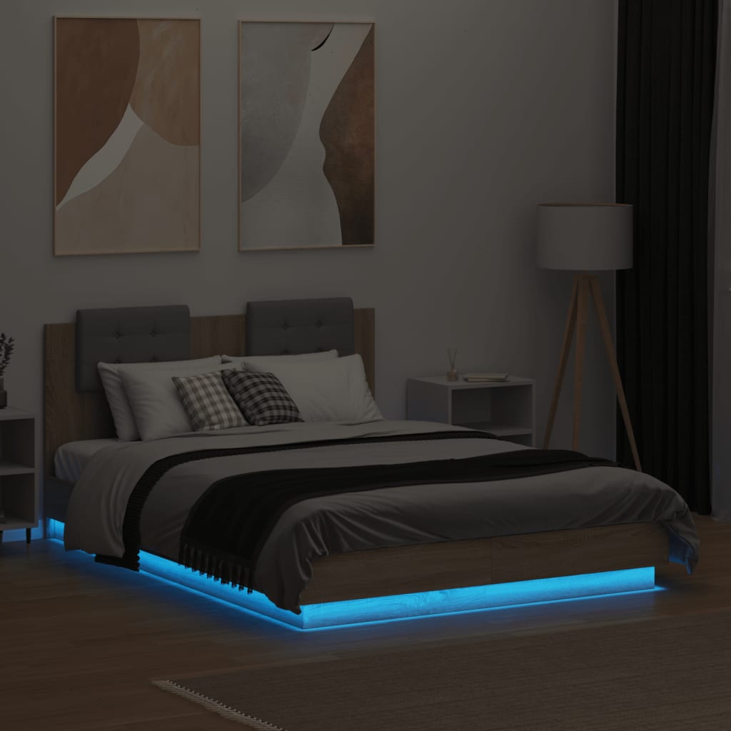 Bed Frame | Sonoma Oak | Engineered wood | Small Double | Bed Frame