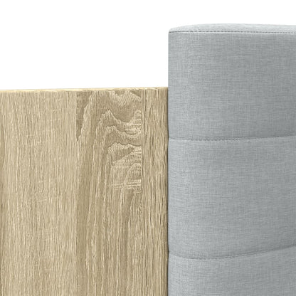 Bed Frame | Sonoma Oak | Engineered wood with plywood slats | Single
