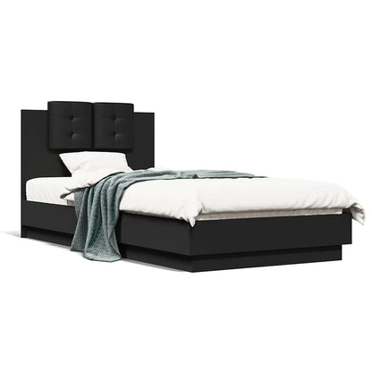Bed Frame | Black | Engineered wood | Small Single | Bed Frame