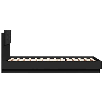 Bed Frame | Black | Engineered wood | Small Single | Bed Frame