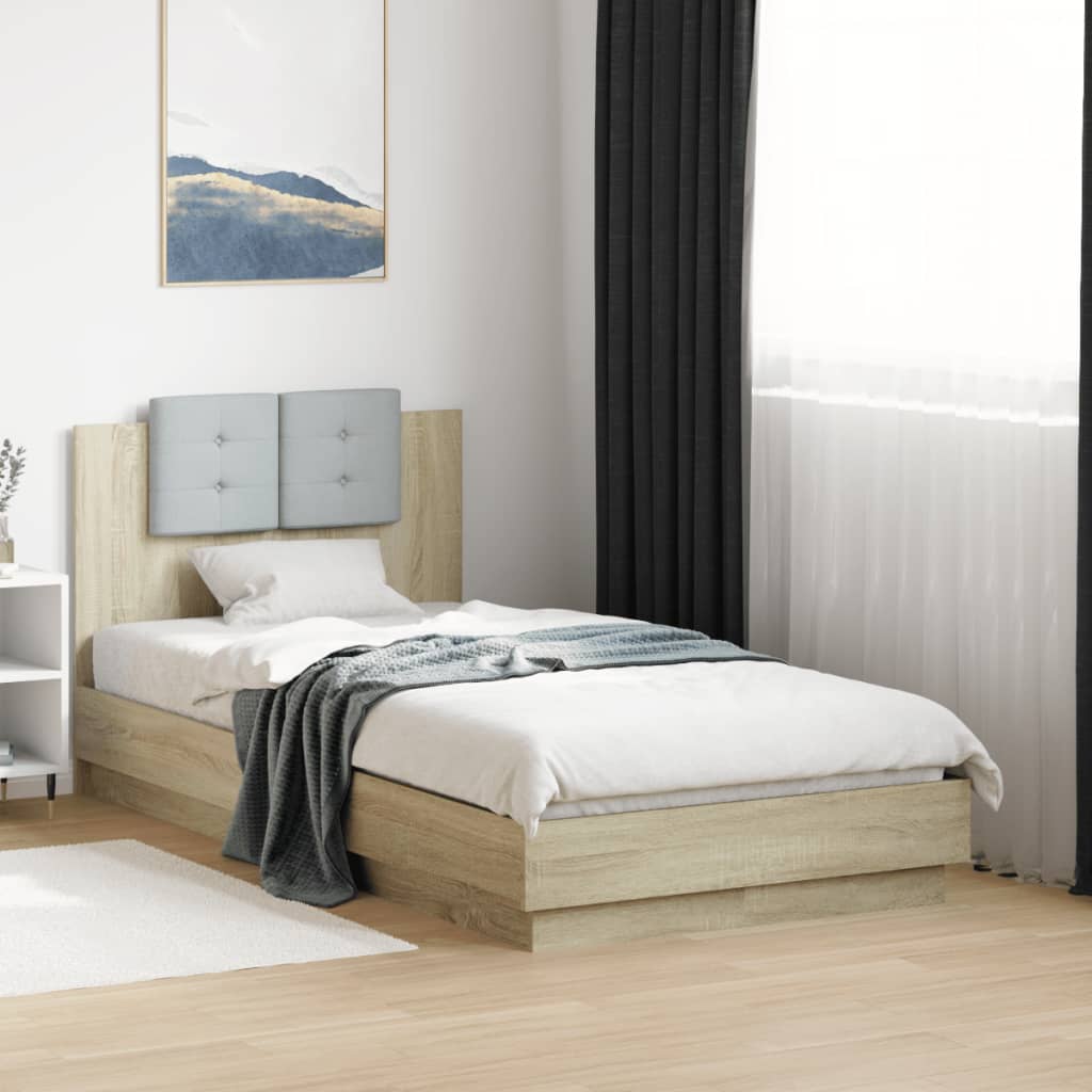 Bed Frame | Sonoma oak | Engineered wood, Plywood | Small Single