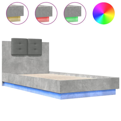 Bed Frame | Concrete Grey | Engineered wood | Small Single | Bed Frame