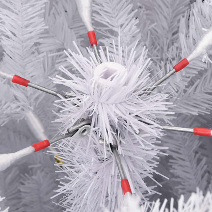 Artificial Christmas Tree White 210 cm PVC and Metal