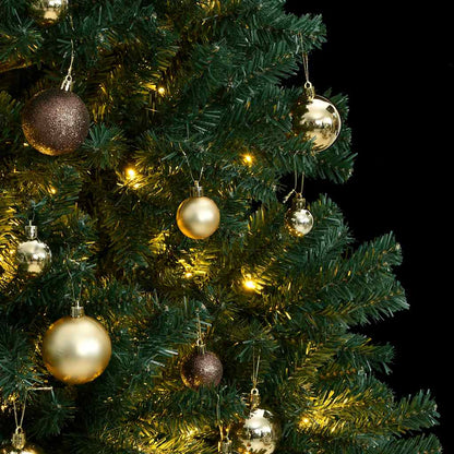 Artificial Hinged Christmas Tree 300 LEDs & Ball Set 180 cm