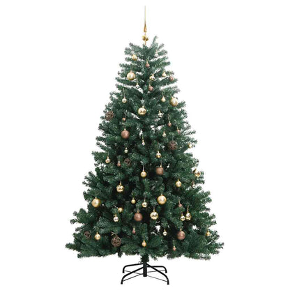 Artificial Hinged Christmas Tree 300 LEDs & Ball Set 180 cm