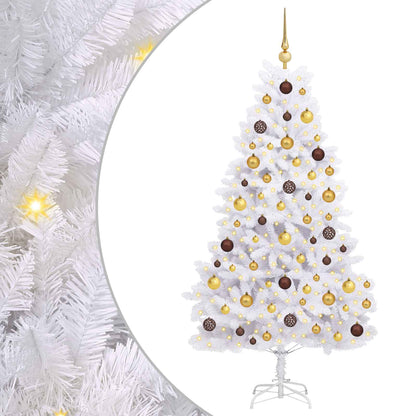 Artificial Christmas Tree White 90 x 90 x 180 cm PVC and Metal