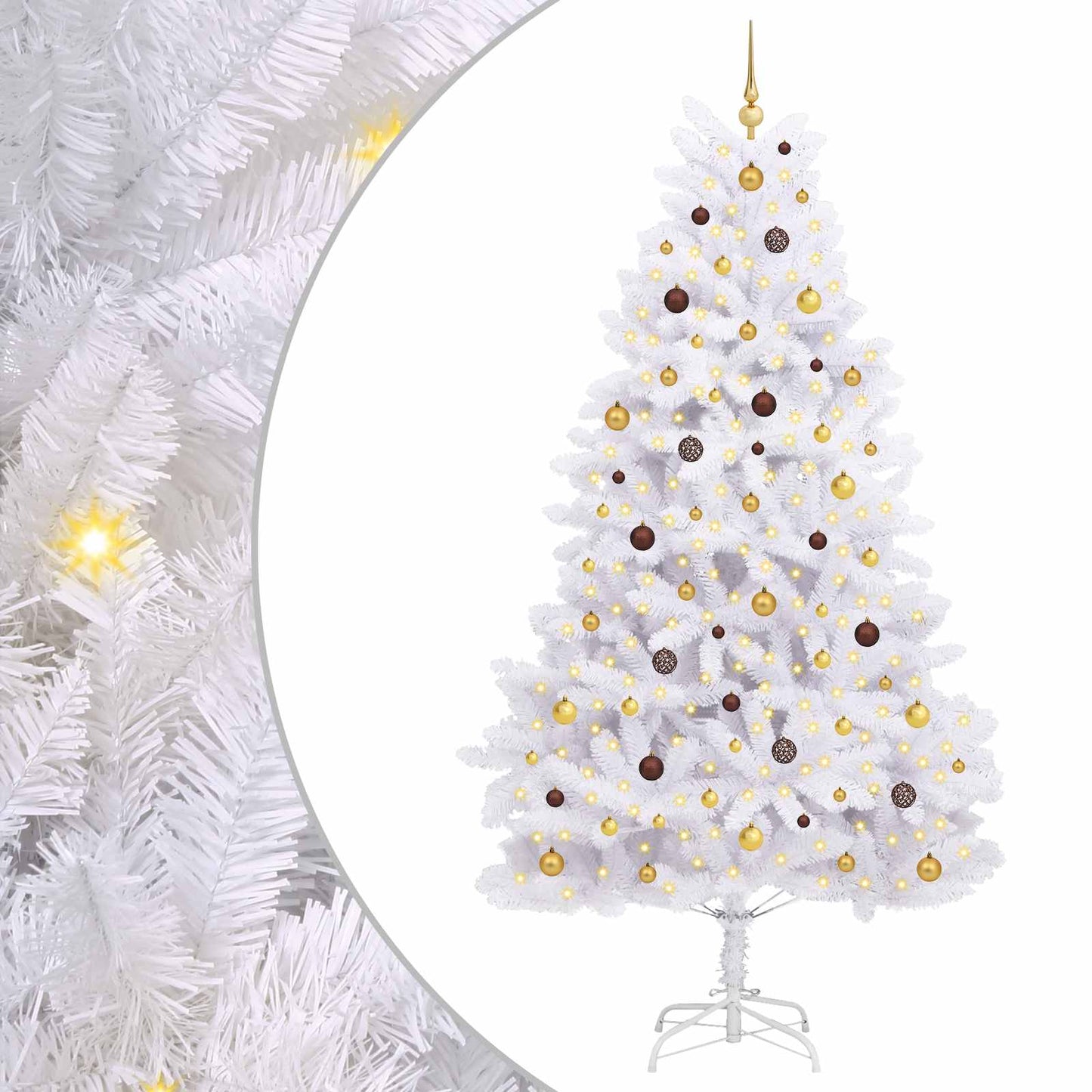 Artificial Christmas Tree White 128 x 128 x 270 cm