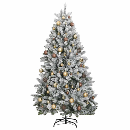 Artificial Hinged Christmas Tree 300 LEDs & Ball Set 240 cm