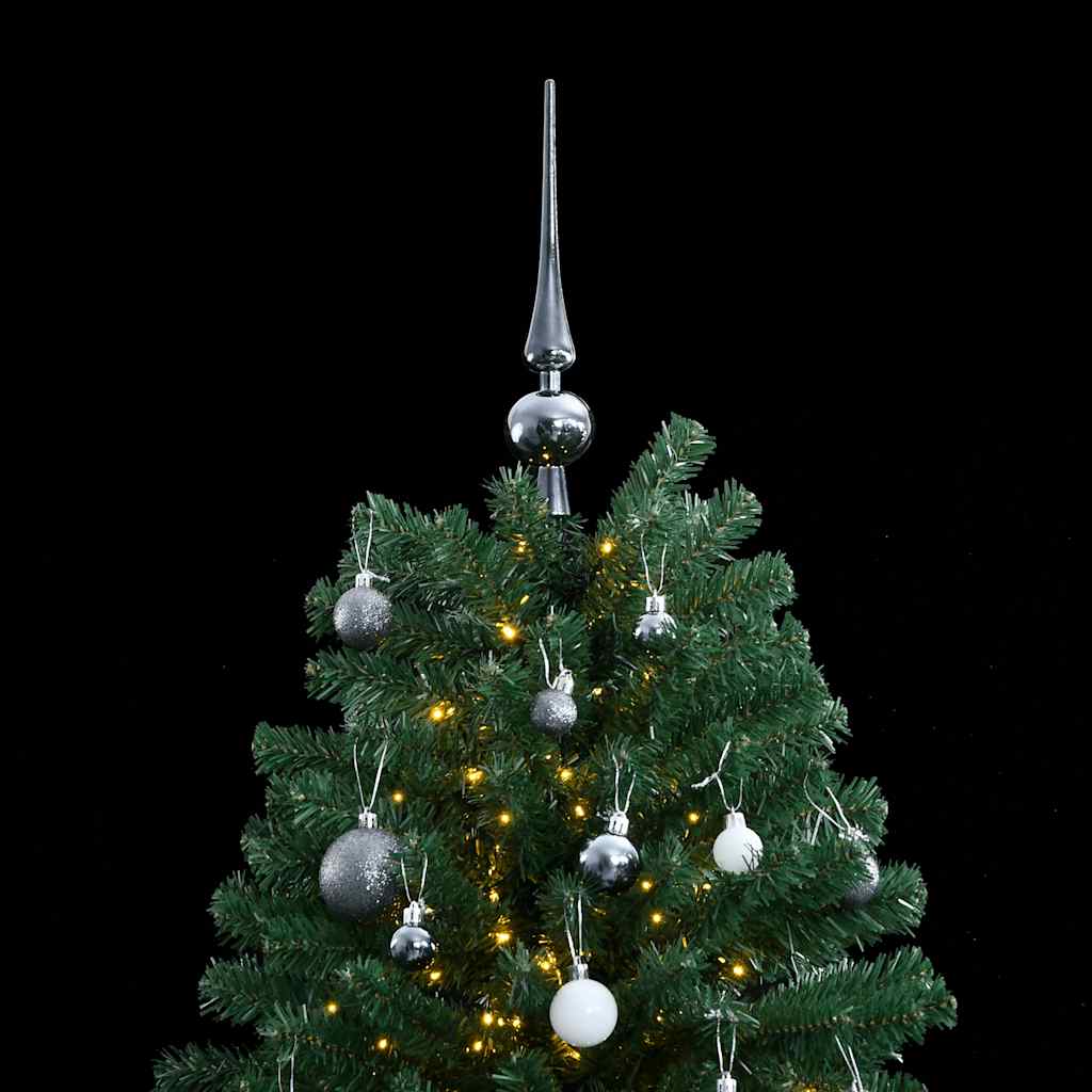 Artificial Hinged Christmas Tree | Green | PVC | 210 cm | Foldable