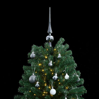 Artificial Hinged Christmas Tree | Green | PVC | 210 cm | Foldable