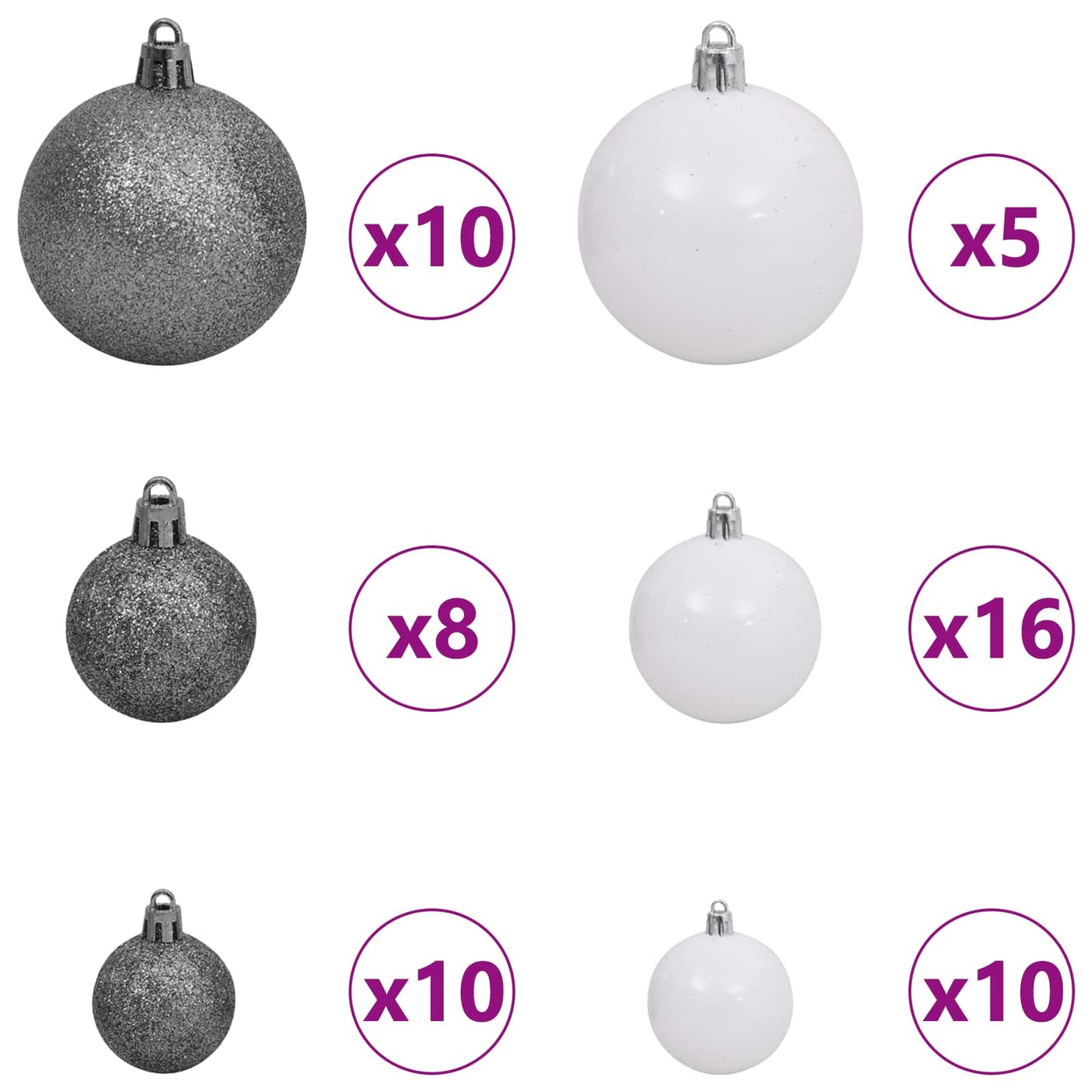 Artificial Christmas Tree White 138 x 138 x 300 cm