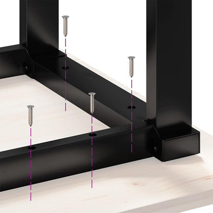 Coffee Table Legs O-Frame 70x60x43 cm Steel