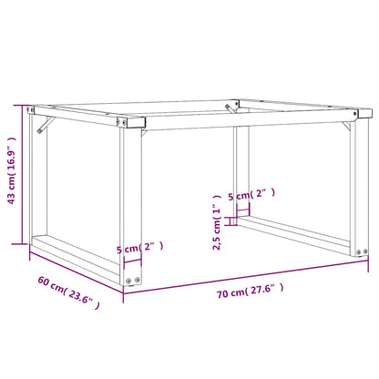 Coffee Table Legs O-Frame 70x60x43 cm Steel