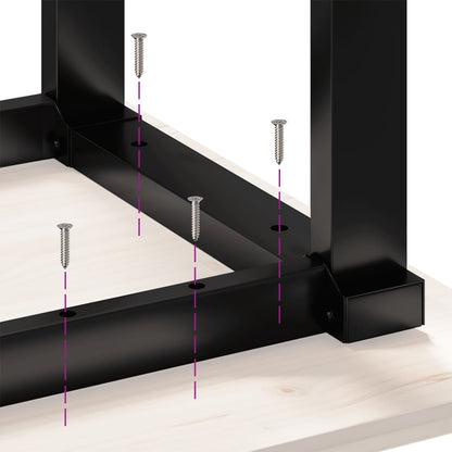 Dining Table Legs O-Frame 40x40x73 cm Steel
