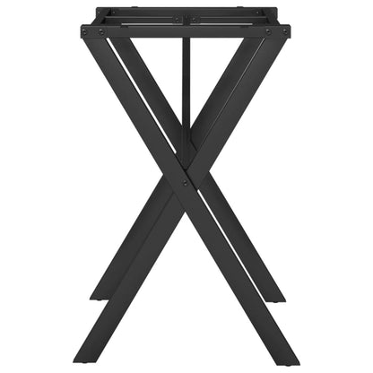 Dining Table Legs X-Frame 50x40x73 cm Steel