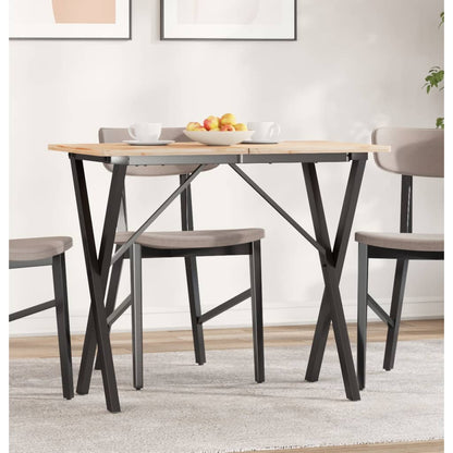 Dining Table Legs X-Frame 80x40x73 cm Steel