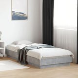Bed Frame with LED Lights Concrete Grey 100x200 cm