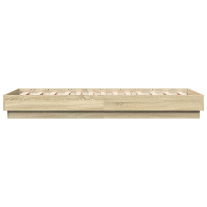 Bed Frame without Mattress Sonoma Oak 90x190 cm Single Engineered Wood