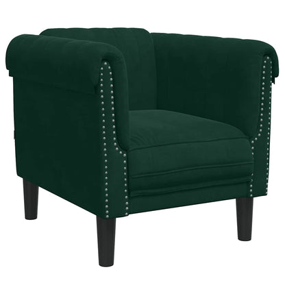 3 Piece Sofa Set Dark Green Velvet