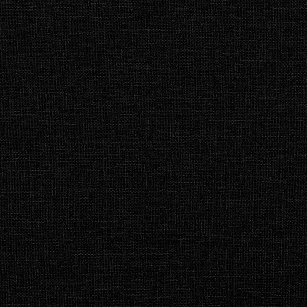 2 Piece Sofa Set Black Fabric