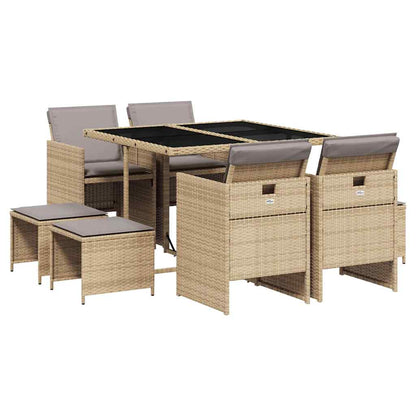 Garden Dining Set | Mix Beige, Black, Light Grey