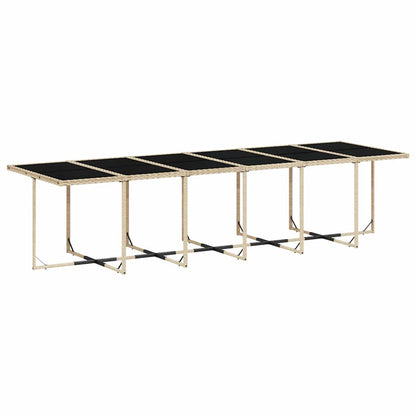 Garden Dining Set | Mix beige and black, Light grey