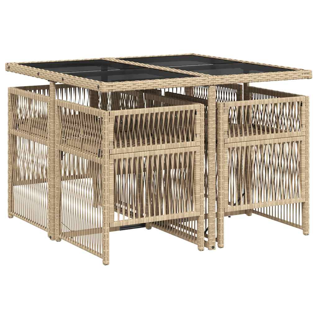 Garden Dining Set | Mix Beige and Black