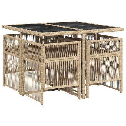 Garden Dining Set | Mix Beige and Black