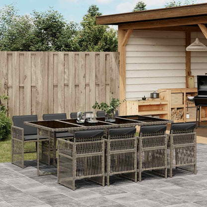 Garden Dining Set | Grey and black