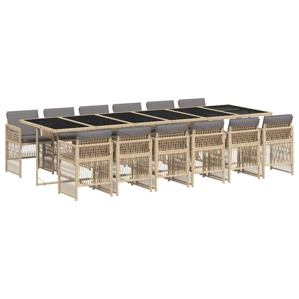 Garden Dining Set | Mix beige and black