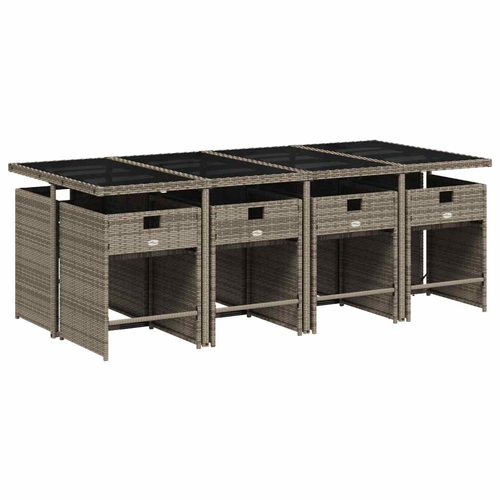 Garden Dining Set | Grey, Dark grey, Black