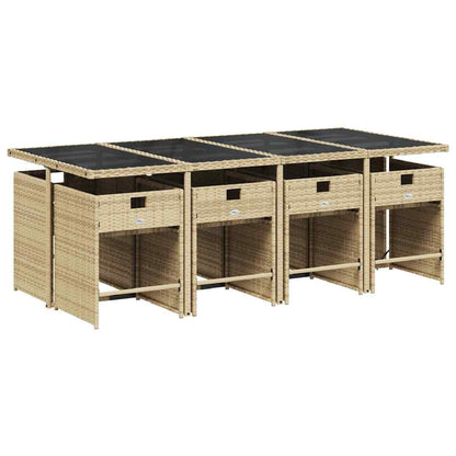 Garden Dining Set | Beige, Black, Cream White